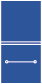 Royal Blue<br>Pocket Invitation Style D<br>5 <small>3/4</small> x 5 <small>3/4</small><br>10/pk