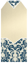 Damask Navy/Beige<br>Tag Invitation<br>3 <small>7/8</small> x 9<br>10/pk