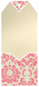 Damask Red/Beige<br>Tag Invitation<br>3 <small>7/8</small> x 9<br>10/pk