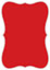 Firecracker Red Bracket Card 4 1/2 x 6 1/4 - 25/Pk