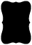 Black Bracket Card 4 1/2 x 6 1/4 - 25/Pk