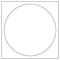 Crest Solar White Imprintable Circle Card 4 3/4 Inch - 25/Pk
