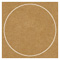 Natural Kraft Imprintable Circle Card 4 3/4 Inch - 25/Pk