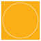 Bumble Bee Imprintable Circle Card 4 3/4 Inch - 25/Pk