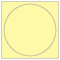 Sugared Lemon Imprintable Circle Card 4 3/4 Inch - 25/Pk