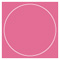 Peony Imprintable Circle Card 4 3/4 Inch - 25/Pk