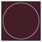 Eggplant Imprintable Circle Card 4 3/4 Inch - 25/Pk