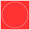 Rouge Imprintable Circle Card 4 3/4 Inch - 25/Pk