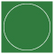 Verde Imprintable Circle Card 4 3/4 Inch - 25/Pk