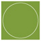 Iguana Imprintable Circle Card 4 3/4 Inch - 25/Pk