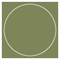 Cactus Imprintable Circle Card 4 3/4 Inch - 25/Pk