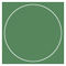 Bermuda Imprintable Circle Card 4 3/4 Inch - 25/Pk
