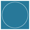 Ocean Imprintable Circle Card 4 3/4 Inch - 25/Pk