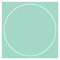 Tiffany Blue Imprintable Circle Card 4 3/4 Inch - 25/Pk