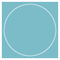 Textured Aquamarine Imprintable Circle Card 4 3/4 Inch - 25/Pk