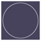 Navy Imprintable Circle Card 4 3/4 Inch - 25/Pk
