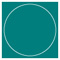 Fiji Imprintable Circle Card 4 3/4 Inch - 25/Pk