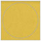 Gold Imprintable Circle Card 4 3/4 Inch - 25/Pk