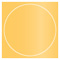 Amber Imprintable Circle Card 4 3/4 Inch - 25/Pk