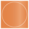 Flame Imprintable Circle Card 4 3/4 Inch - 25/Pk
