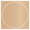 Cappuccino Imprintable Circle Card 4 3/4 Inch - 25/Pk
