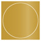 Antique Gold Imprintable Circle Card 4 3/4 Inch - 25/Pk