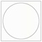Crystal Imprintable Circle Card 4 3/4 Inch - 25/Pk