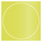 Lime Imprintable Circle Card 4 3/4 Inch - 25/Pk