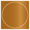 Cognac Imprintable Circle Card 4 3/4 Inch - 25/Pk