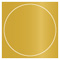 Olive Imprintable Circle Card 4 3/4 Inch - 25/Pk