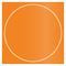 Mandarin Imprintable Circle Card 4 3/4 Inch - 25/Pk