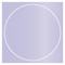 Vista Imprintable Circle Card 4 3/4 Inch - 25/Pk