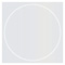 Silver Imprintable Circle Card 4 3/4 Inch - 25/Pk