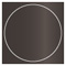Onyx Imprintable Circle Card 4 3/4 Inch - 25/Pk