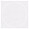 Linen Solar White Imprintable Circle Card 4 3/4 Inch - 25/Pk