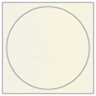 Natural White Pearl Imprintable Circle Card 4 3/4 Inch - 25/Pk