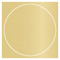 Gold Pearl Imprintable Circle Card 4 3/4 Inch - 25/Pk