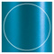 Teal Silk Imprintable Circle Card 4 3/4 Inch - 25/Pk