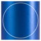 Blue Silk Imprintable Circle Card 4 3/4 Inch - 25/Pk