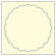 Crest Baronial Ivory Imprintable Scallop Circle Card 4 1/2 Inch - 25/Pk