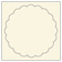 Milkweed Imprintable Scallop Circle Card 4 1/2 Inch - 25/Pk