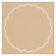 Desert Storm Imprintable Scallop Circle Card 4 1/2 Inch - 25/Pk