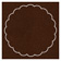 Coco Imprintable Scallop Circle Card 4 1/2 Inch - 25/Pk