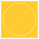 Soleil Imprintable Scallop Circle Card 4 1/2 Inch - 25/Pk