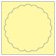 Sugared Lemon Imprintable Scallop Circle Card 4 1/2 Inch - 25/Pk