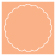 Ginger Imprintable Scallop Circle Card 4 1/2 Inch - 25/Pk