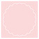Pink Feather Imprintable Scallop Circle Card 4 1/2 Inch - 25/Pk