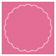 Peony Imprintable Scallop Circle Card 4 1/2 Inch - 25/Pk