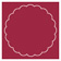 Pomegranate Imprintable Scallop Circle Card 4 1/2 Inch - 25/Pk