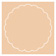 Latte Imprintable Scallop Circle Card 4 1/2 Inch - 25/Pk